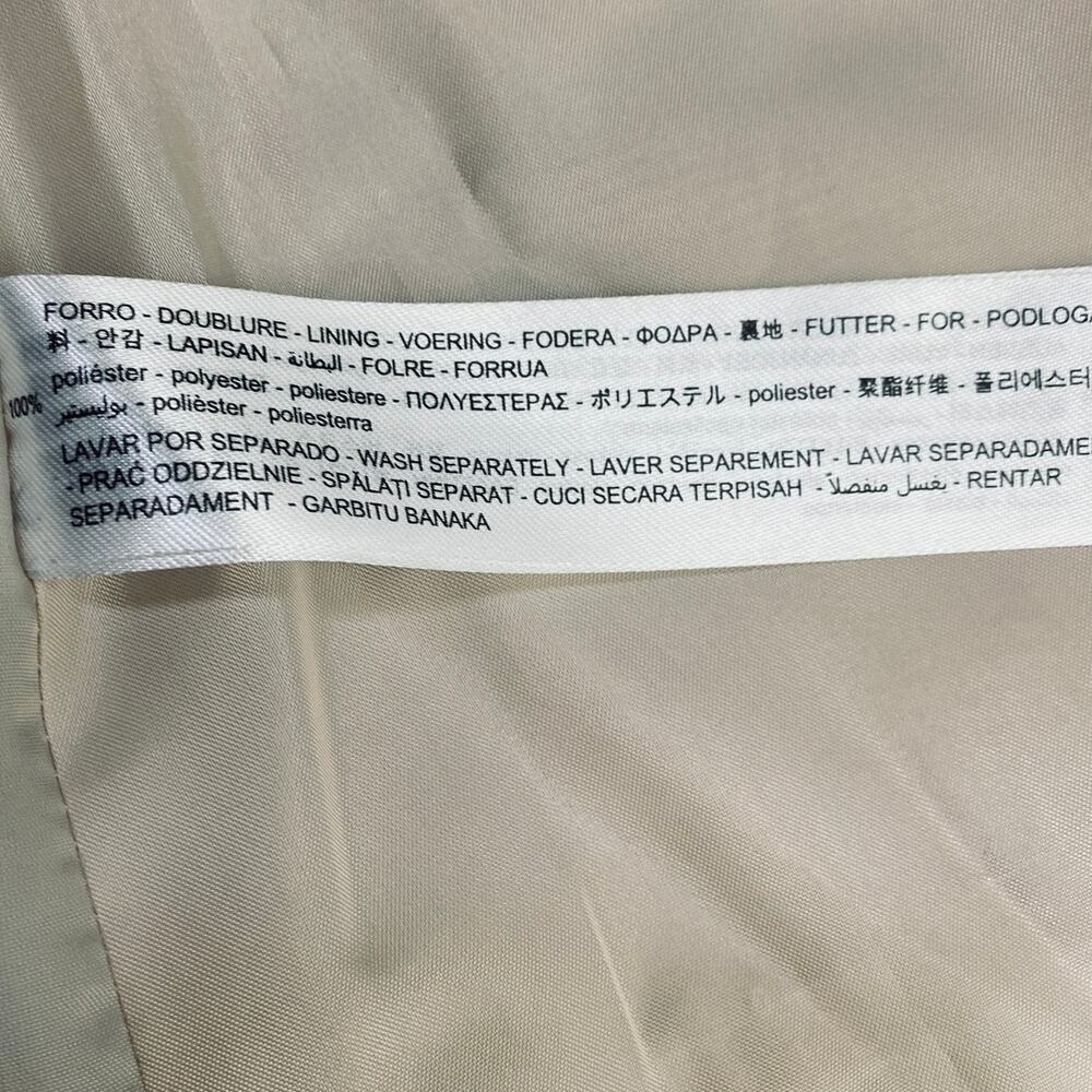 Zara Basic Blazer Single Button Collarless Woven … - image 13